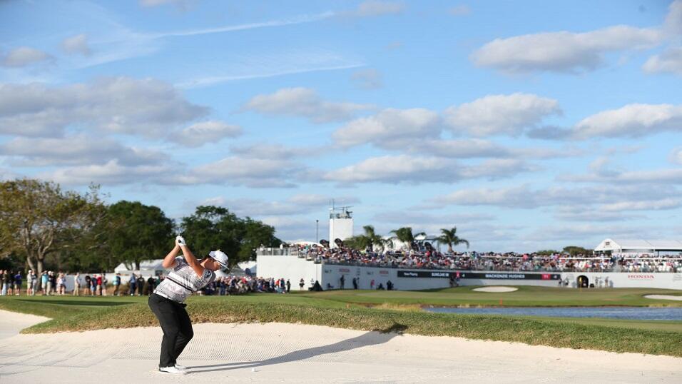Sungjae Im on the 16th hole at the Honda Classic 